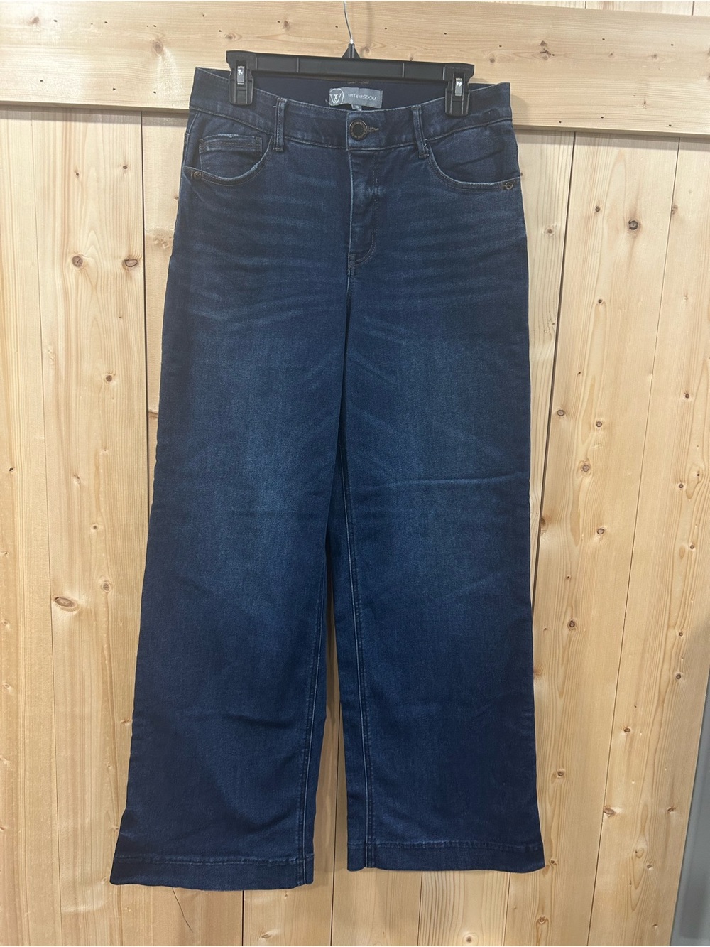 Wit and Wisdom Sam High Waist Wide Leg Jeans, 10